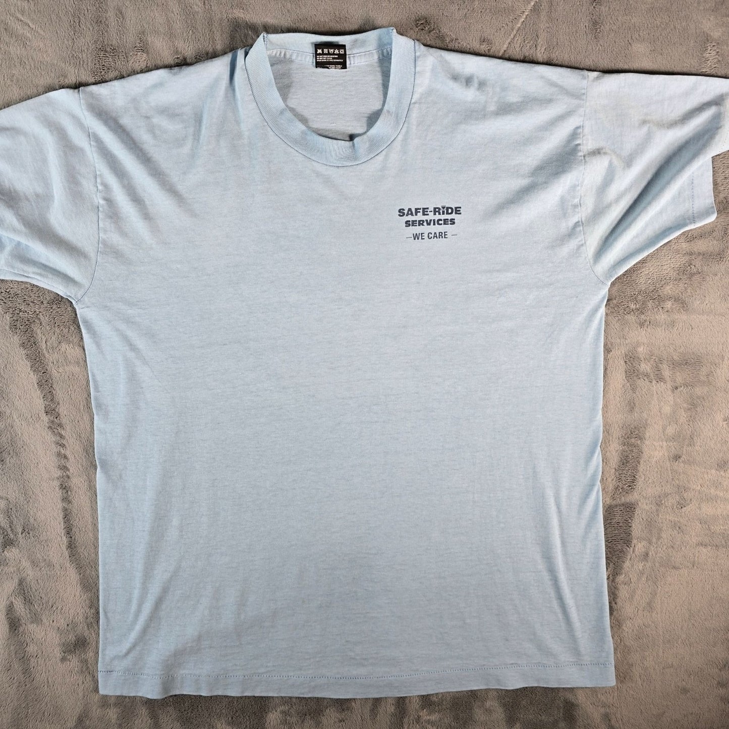 Vintage 1990s Safe-Ride Services Non-Emergency Medical Transportation T-Shirt XL