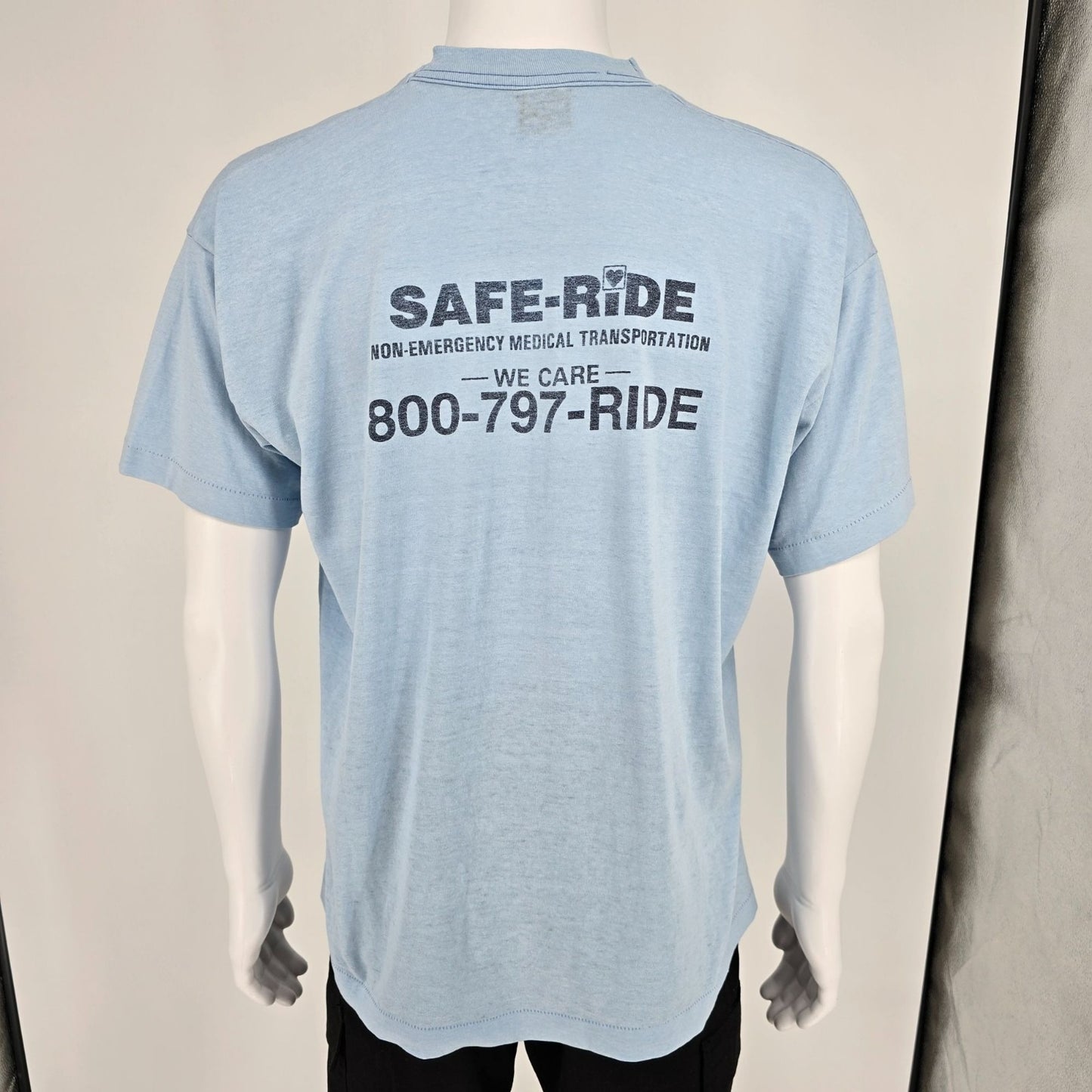 Vintage 1990s Safe-Ride Services Non-Emergency Medical Transportation T-Shirt XL