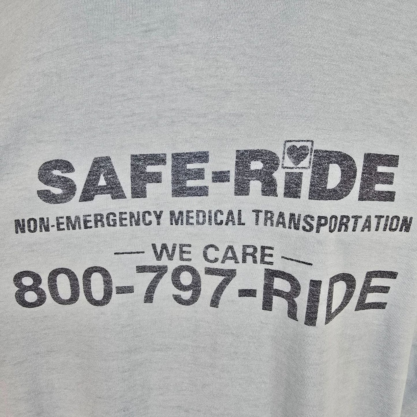 Vintage 1990s Safe-Ride Services Non-Emergency Medical Transportation T-Shirt XL