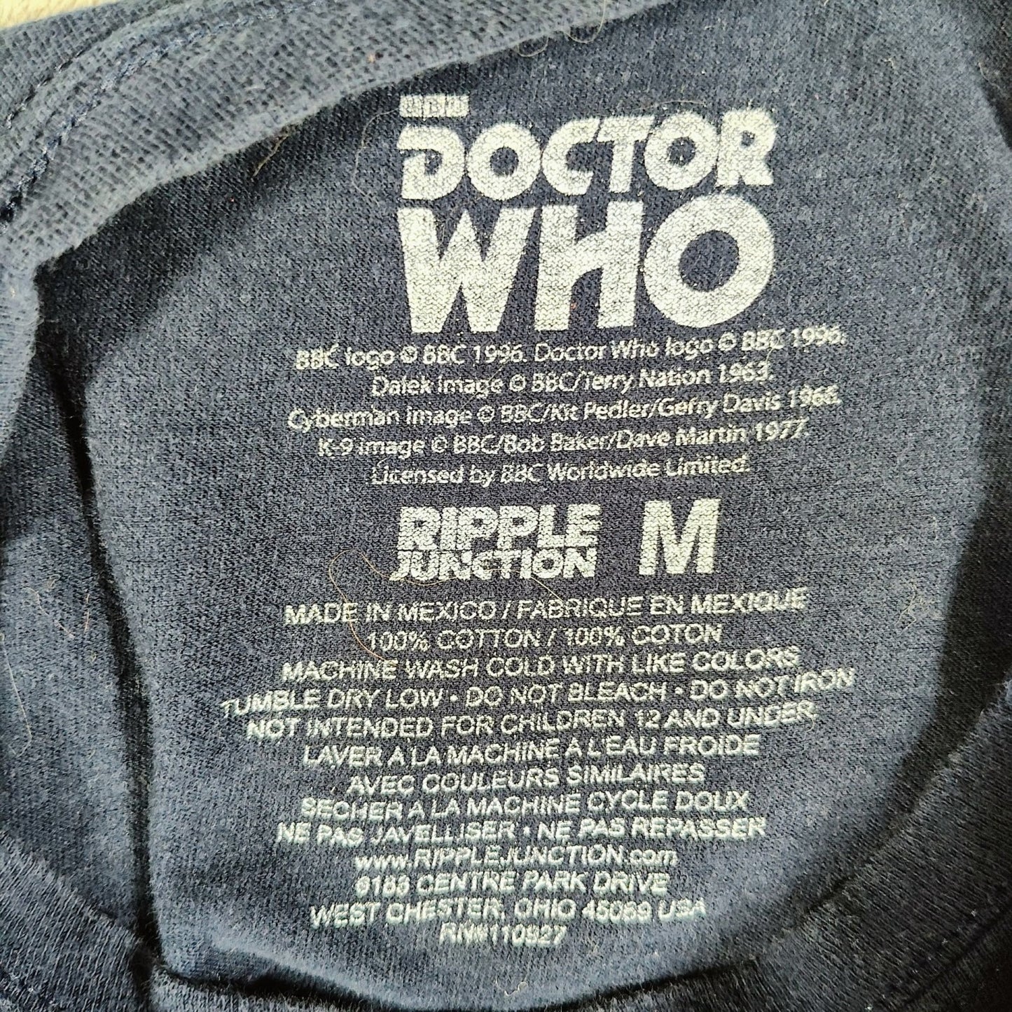 Ripple Junction Women's Doctor Who Tardis Van Gogh Oil Painting T-Shirt (M)