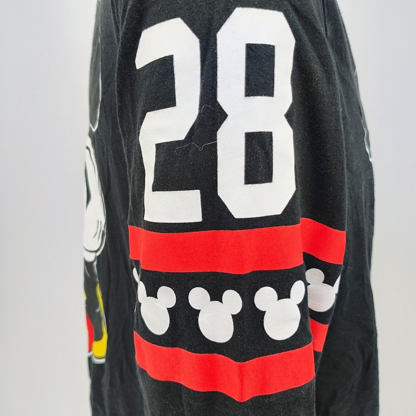 Disney Mickey Mouse "Just Sittin" Long-Sleeved Graphic T-Shirt (Juniors XL)