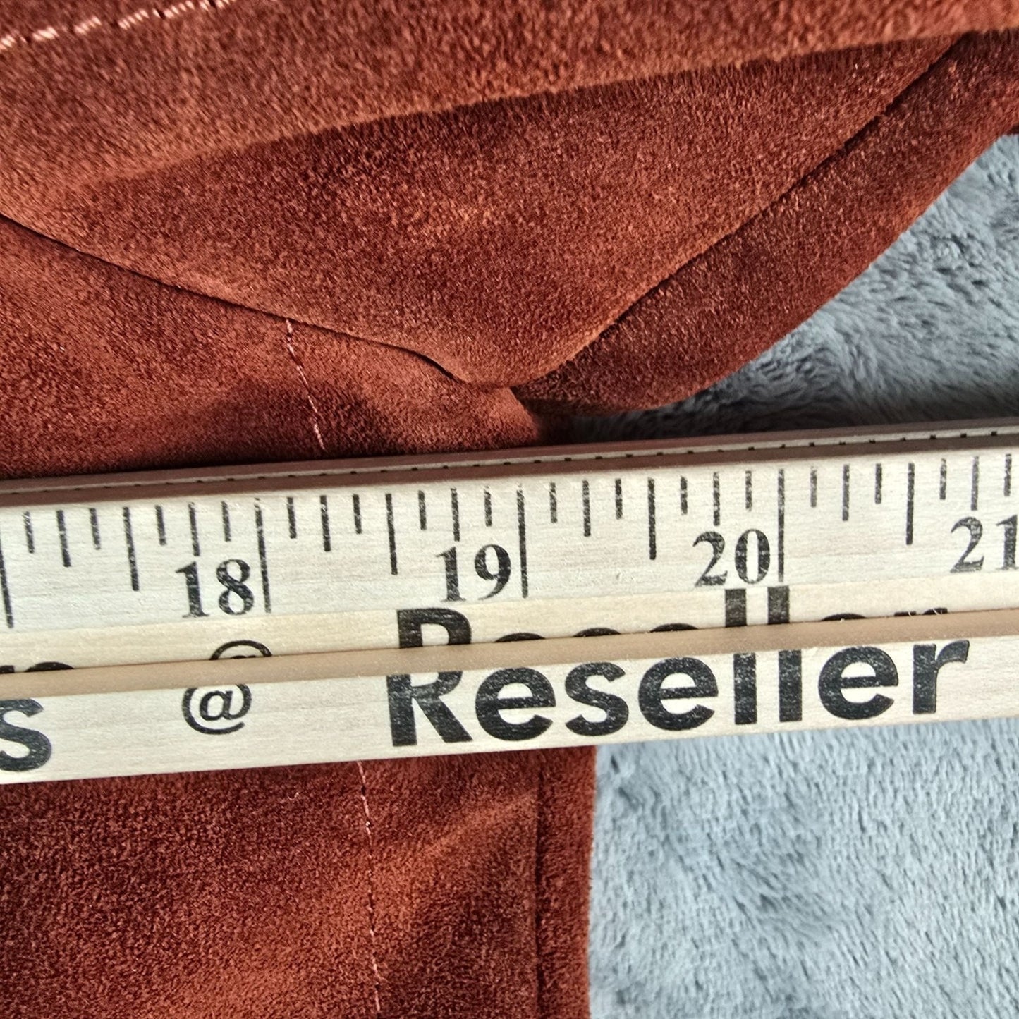 Vintage 1970s Berman's Sherpa Lined Rust Brown Suede Duffle Coat (Medium)