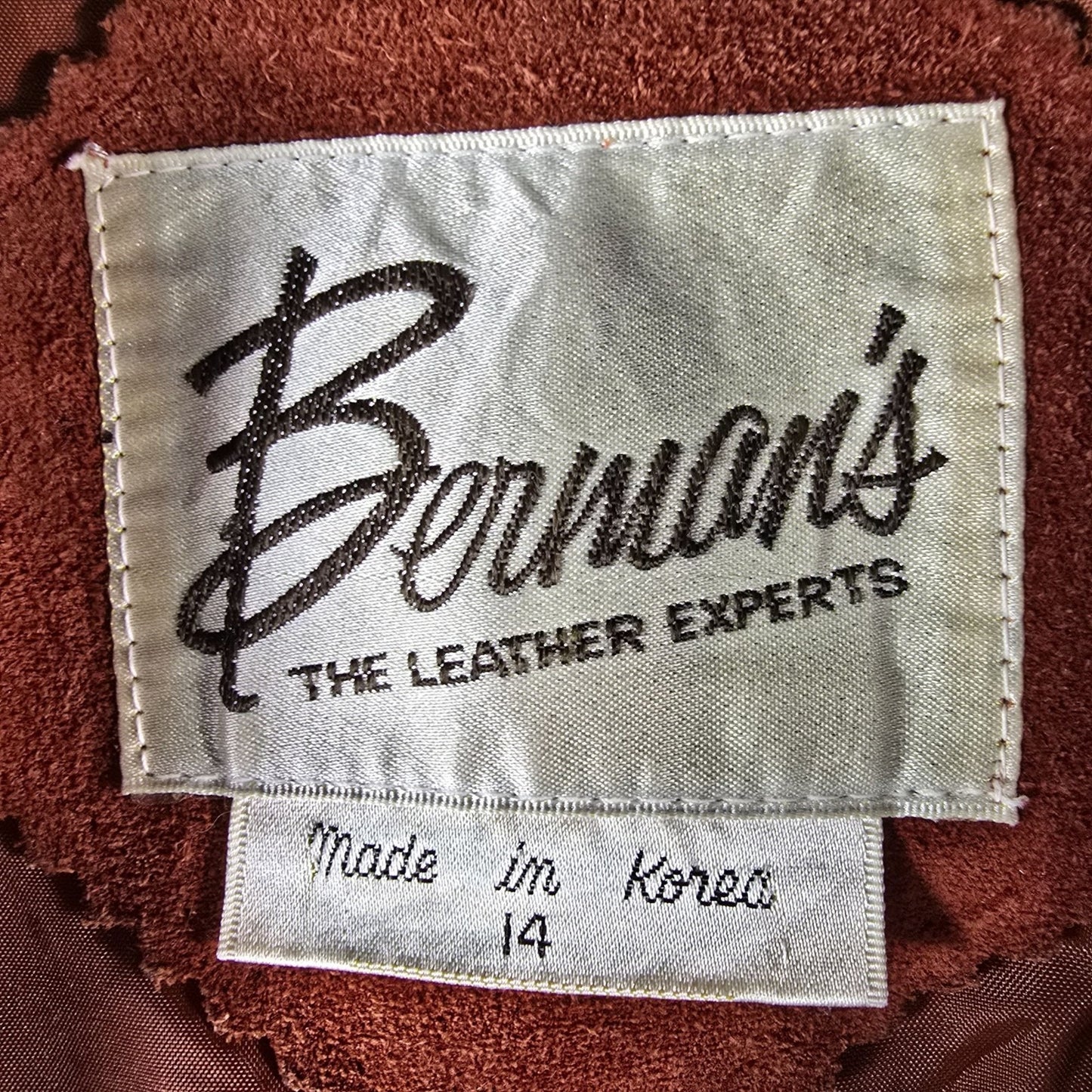 Vintage 1970s Berman's Sherpa Lined Rust Brown Suede Duffle Coat (Medium)