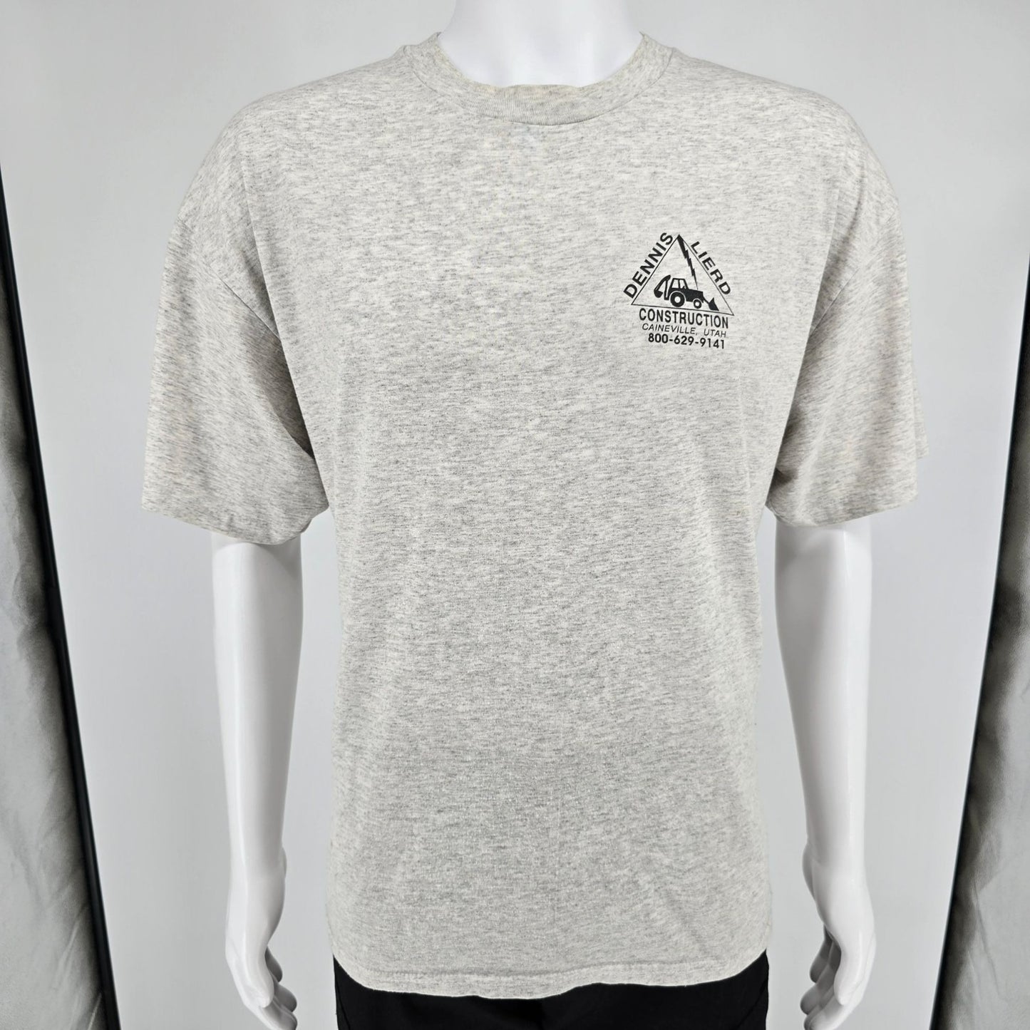 Vintage 1990s Hanes Dennis Lierd Construction Caineville, Utah T-Shirt (XL)