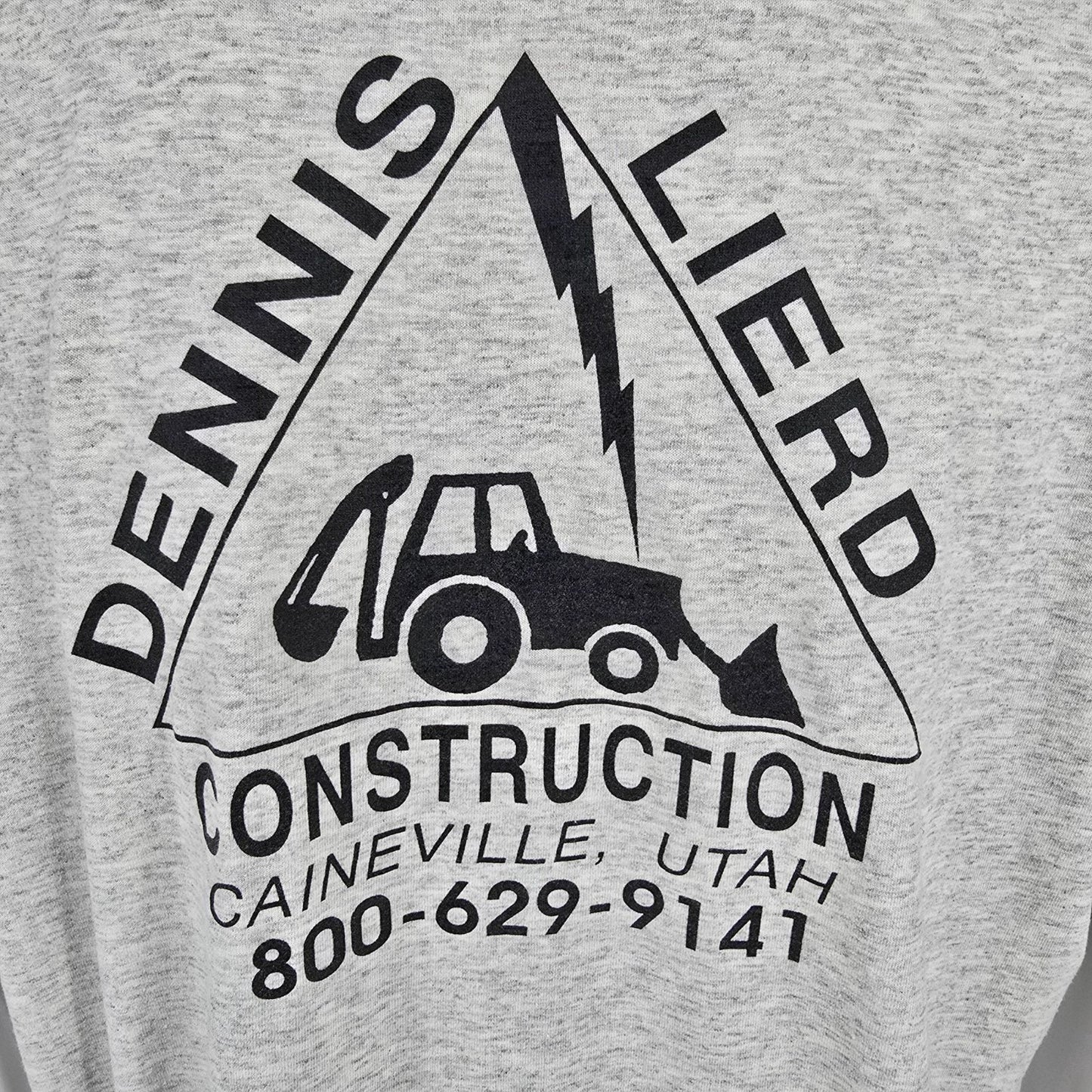 Vintage 1990s Hanes Dennis Lierd Construction Caineville, Utah T-Shirt (XL)