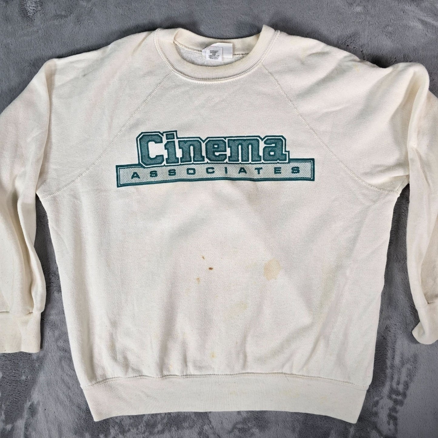 Vintage 1980s Bassett-Walker Cinema Associates Box Fit Raglan Sweatshirt (XL)
