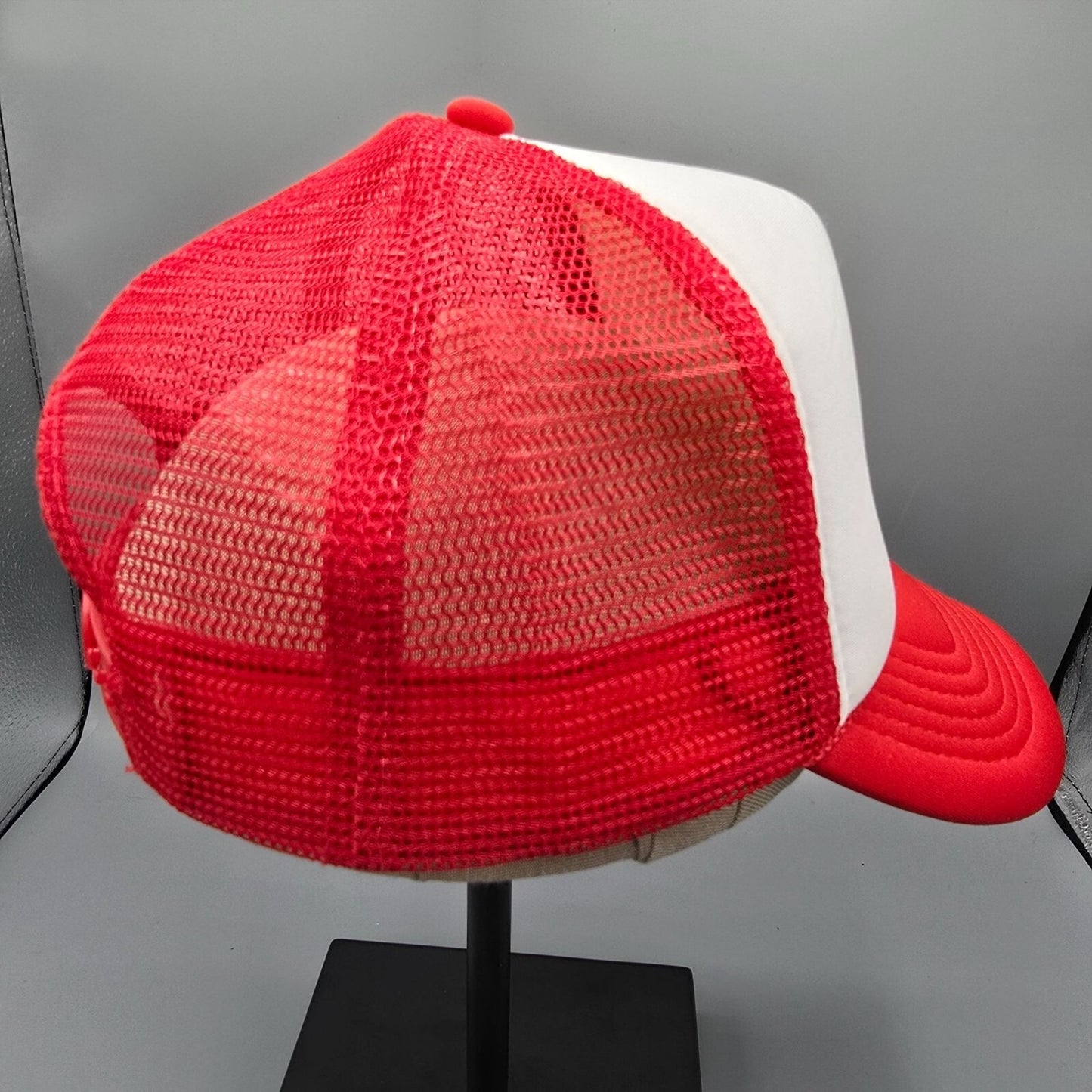Bubu Stay Wild My Child Red & White Mesh Back Adjustable Kids' Trucker Hat