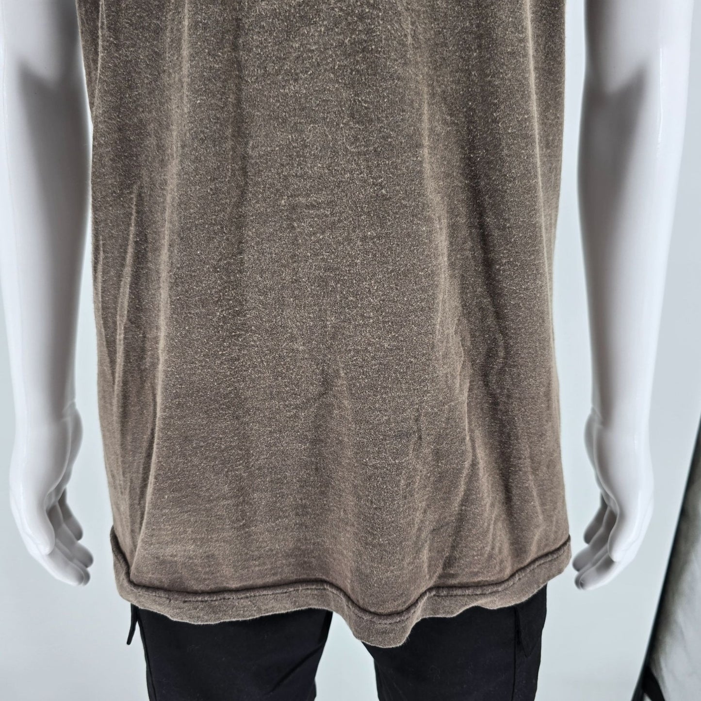 Vintage Y2K AAA Hawaiian Island Map Faded Brown Tourist Souvenir Tank Top (2XL)