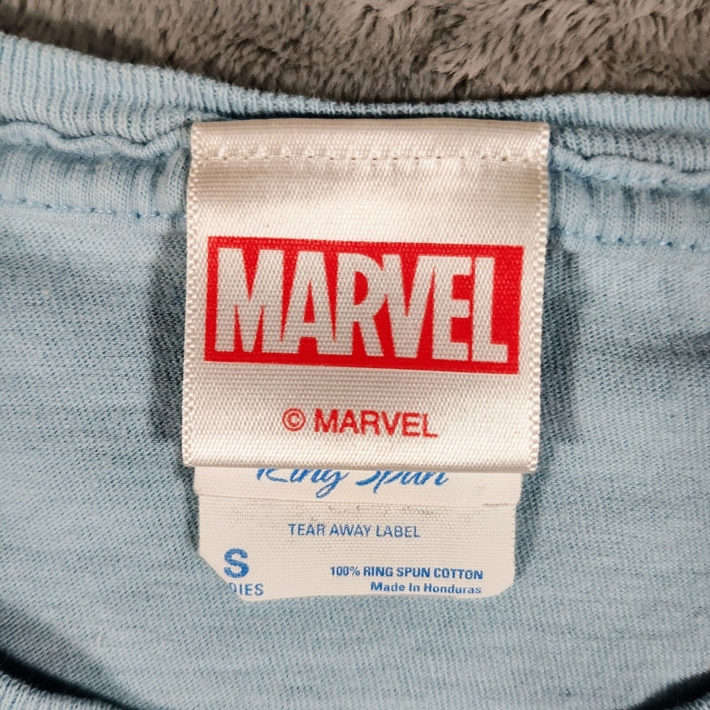 Marvel Captain America "Since 1941" Distressed Logo Light Blue T-Shirt (S)