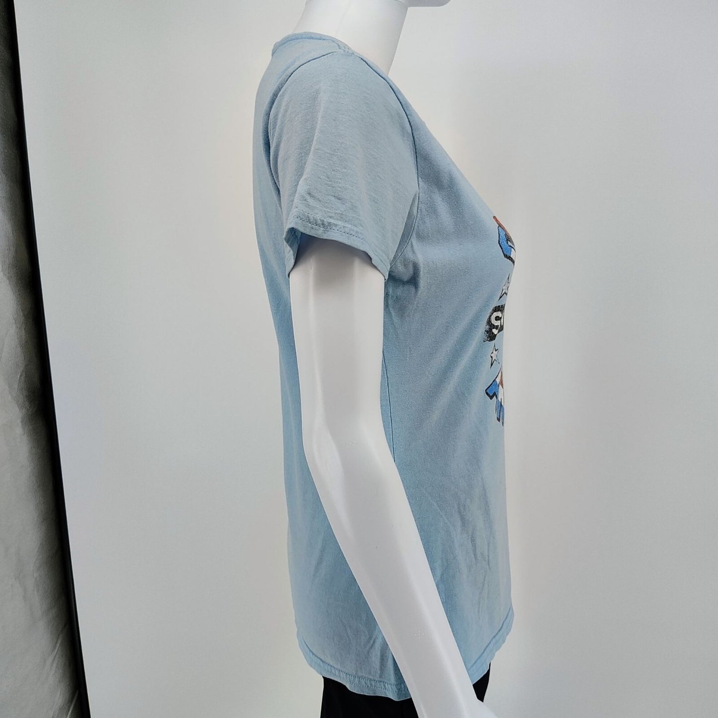 Marvel Captain America "Since 1941" Distressed Logo Light Blue T-Shirt (S)