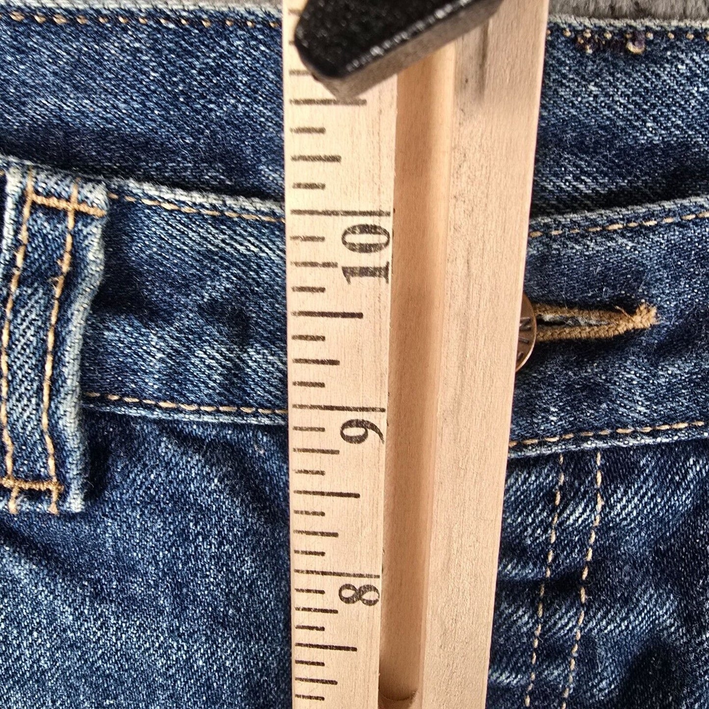Vintage Early 1980s Calvin Klein Mens Distressed Straight Leg Blue Jeans (29x33)