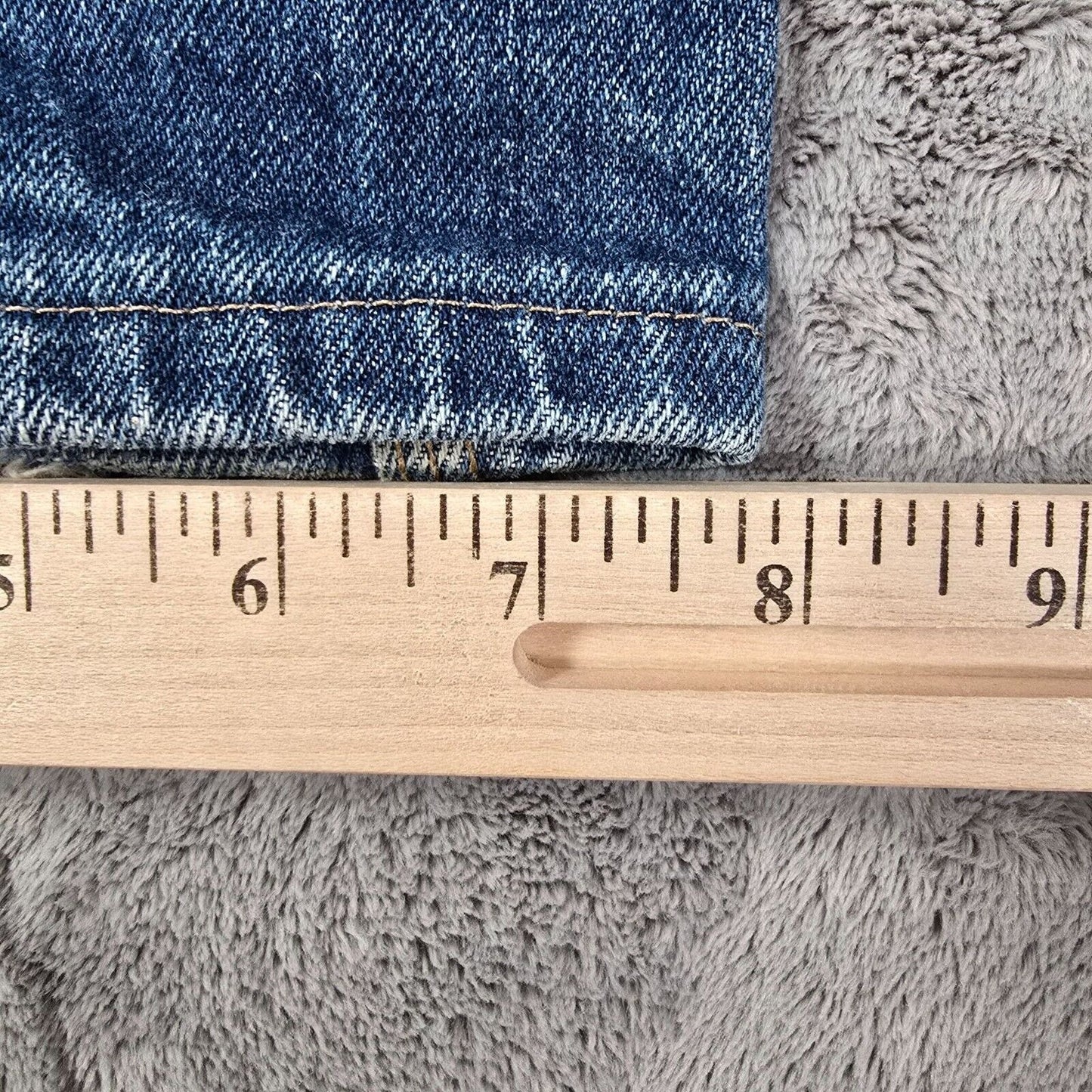 Vintage Early 1980s Calvin Klein Mens Distressed Straight Leg Blue Jeans (29x33)