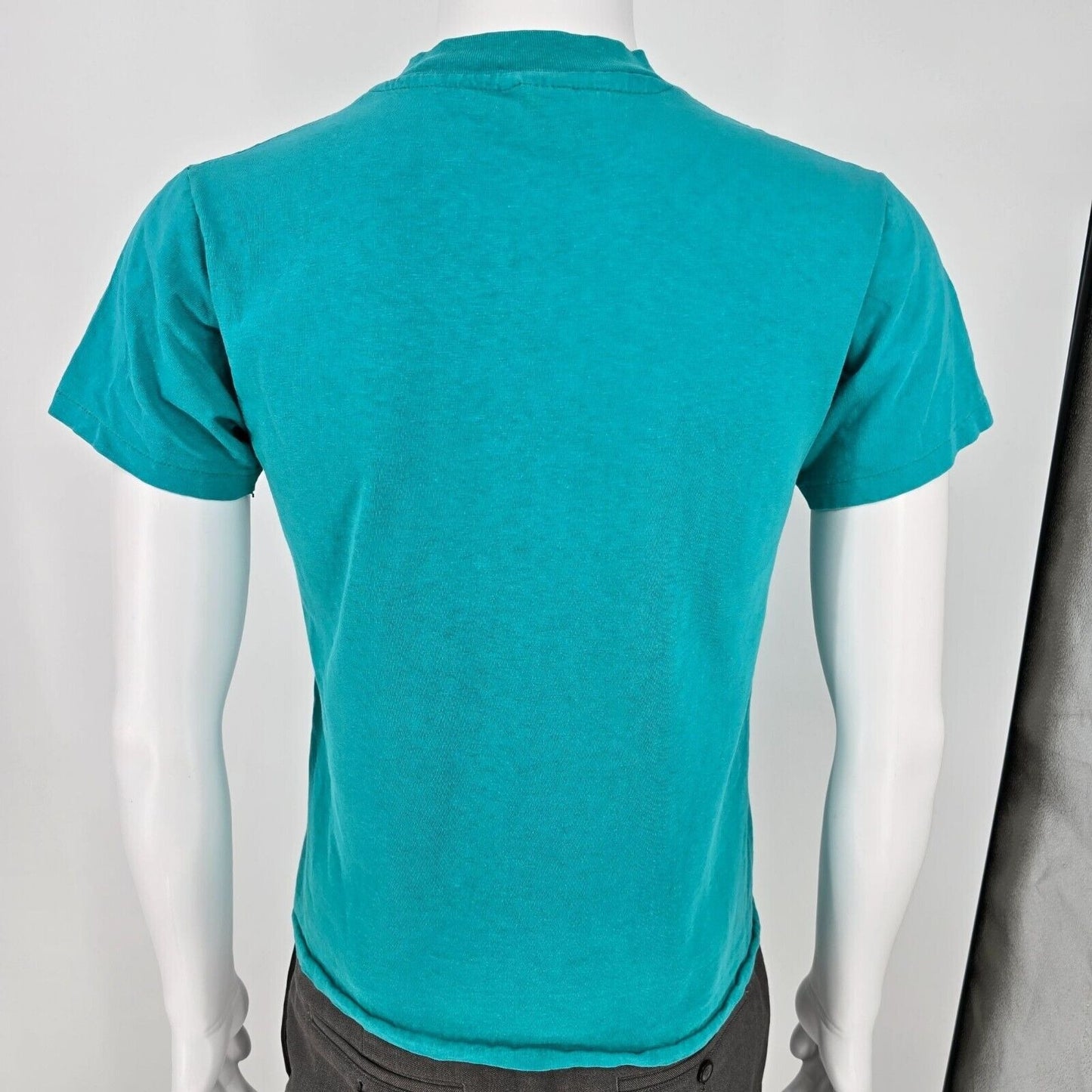 Vintage 1980s Single Stitch Hanes Beefy-T Hopi Sun Shield Teal T-Shirt (XS/S)