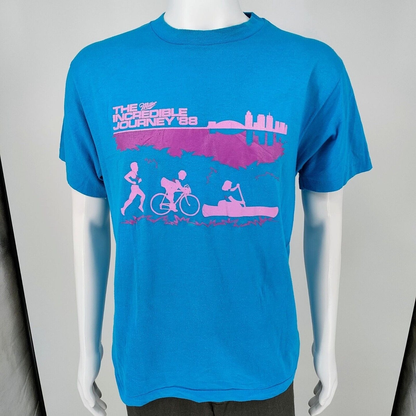 Vintage 1988 "The Miller Incredible Journey '88" Single Stitch T-Shirt (M)
