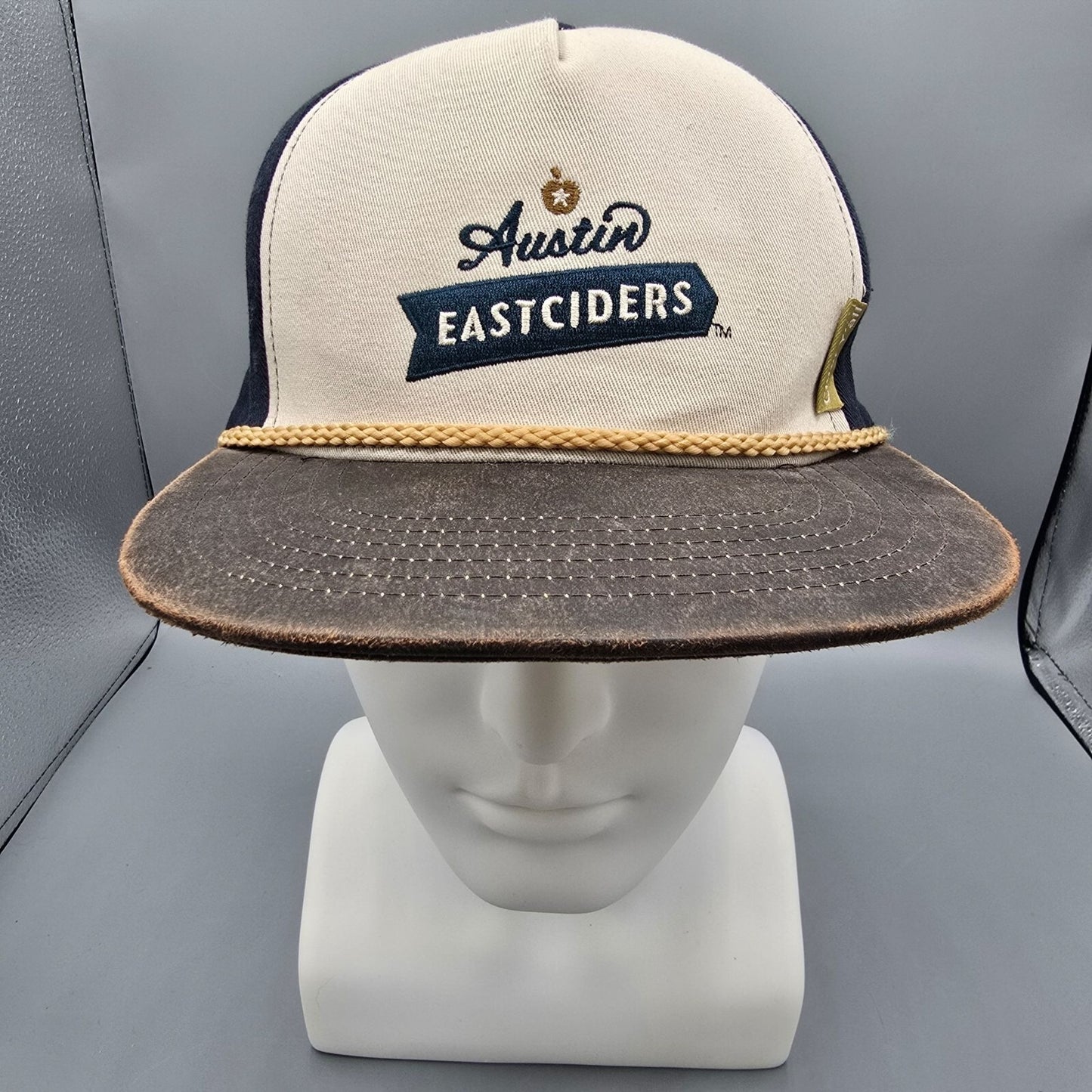 Austin Eastciders "Cider Y'all" Beige & Brown Cotton Snapback Five-Panel Hat