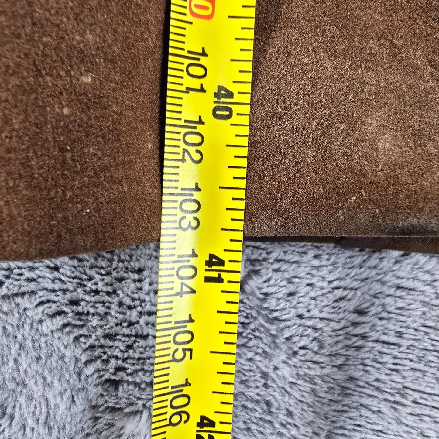 Vintage 1960s Brown Velveteen Coat w/ Leopard Print Faux Fur Lining (L) *Fair