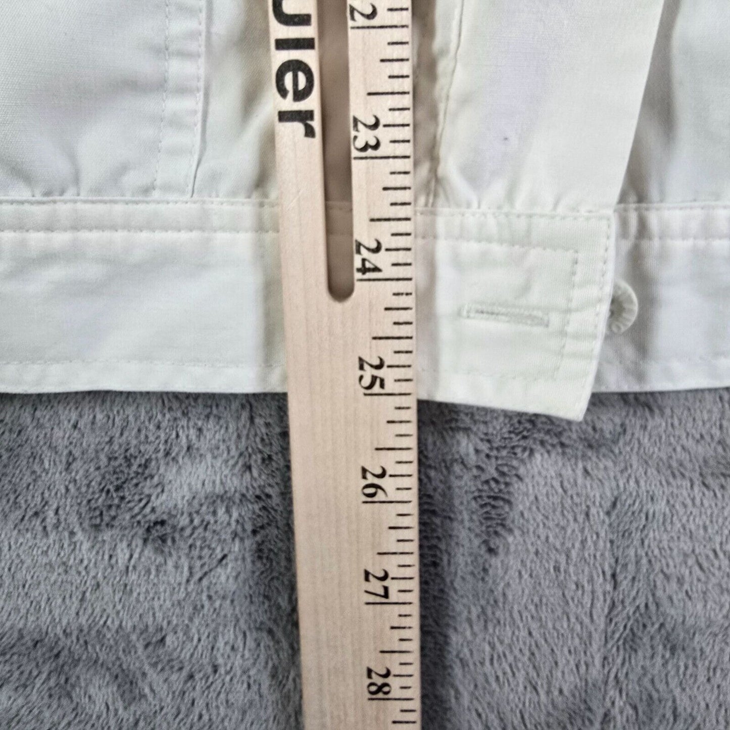 Vintage Distressed 1990s Mens Gitano Limited Collection White Zip-Up Jacket (M)