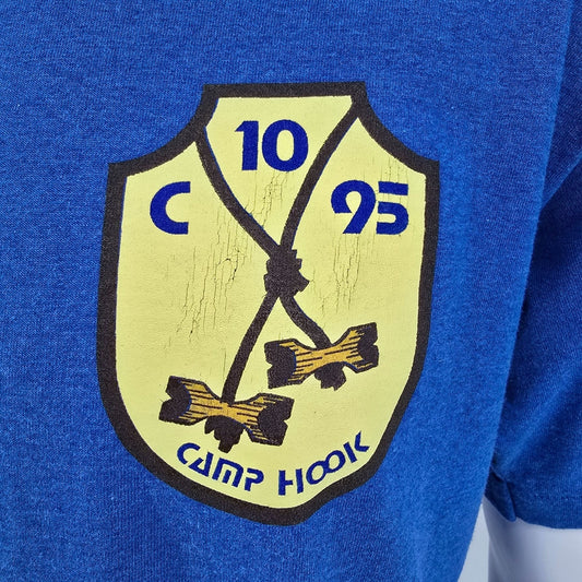 Vintage 1990s Boy Scouts of American Camp Hood 1995 Franklin Ohio T-Shirt (L)
