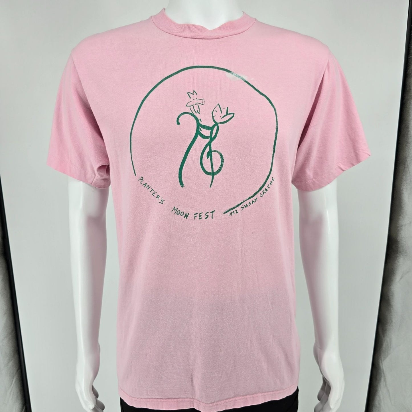 Vintage 1990s Jerzees Susan Greene "Planter's Moon Fest" 1992 Art T-Shirt (M)