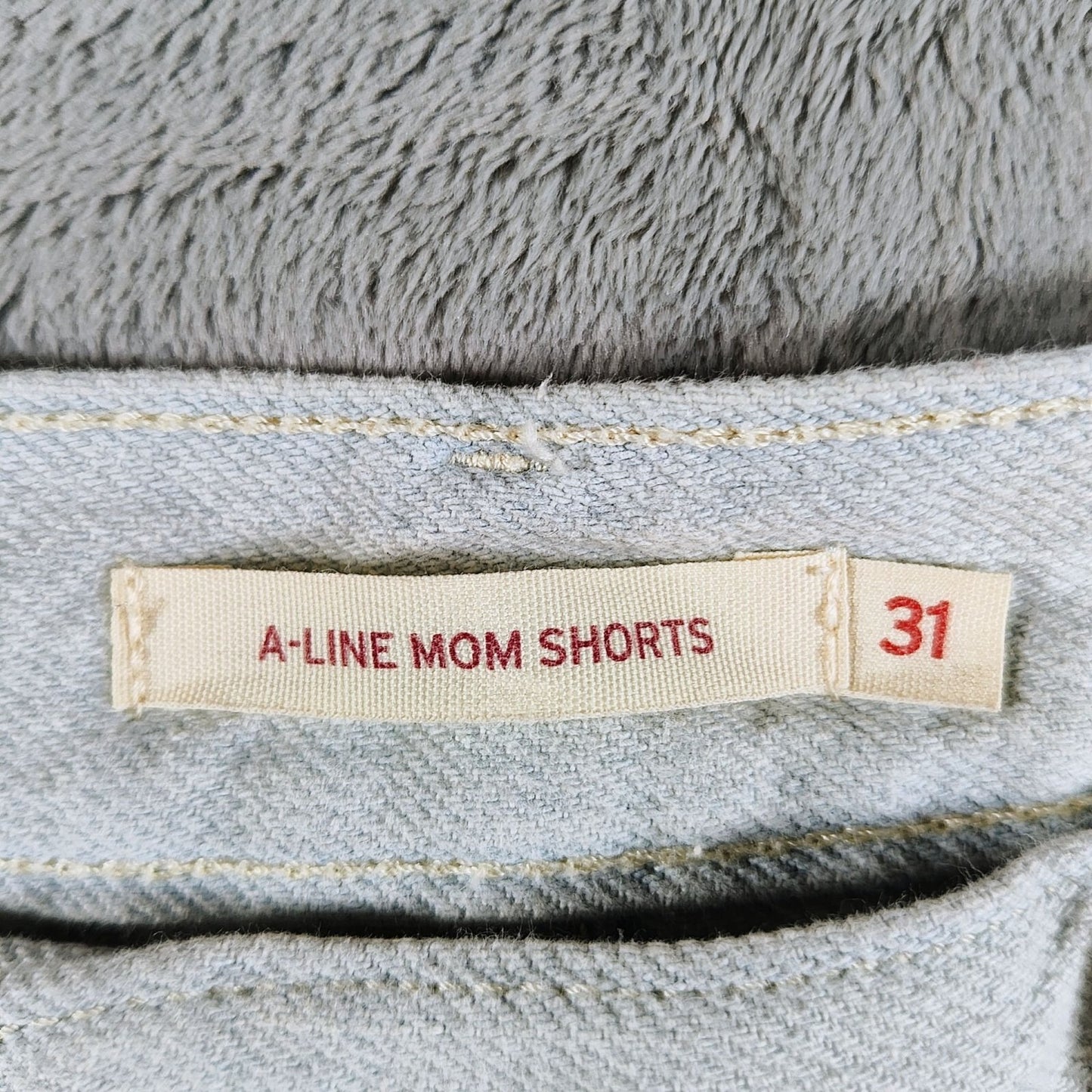 Levi's Size 31 Light Blue Women's A-Line Mom Shorts (Fair Condition)