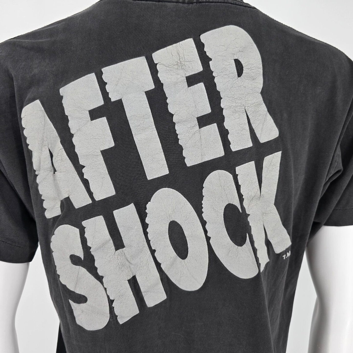 Thrashed Vintage 1990s Aftershock "First It's Hot Then It's Cool" T-Shirt (M)