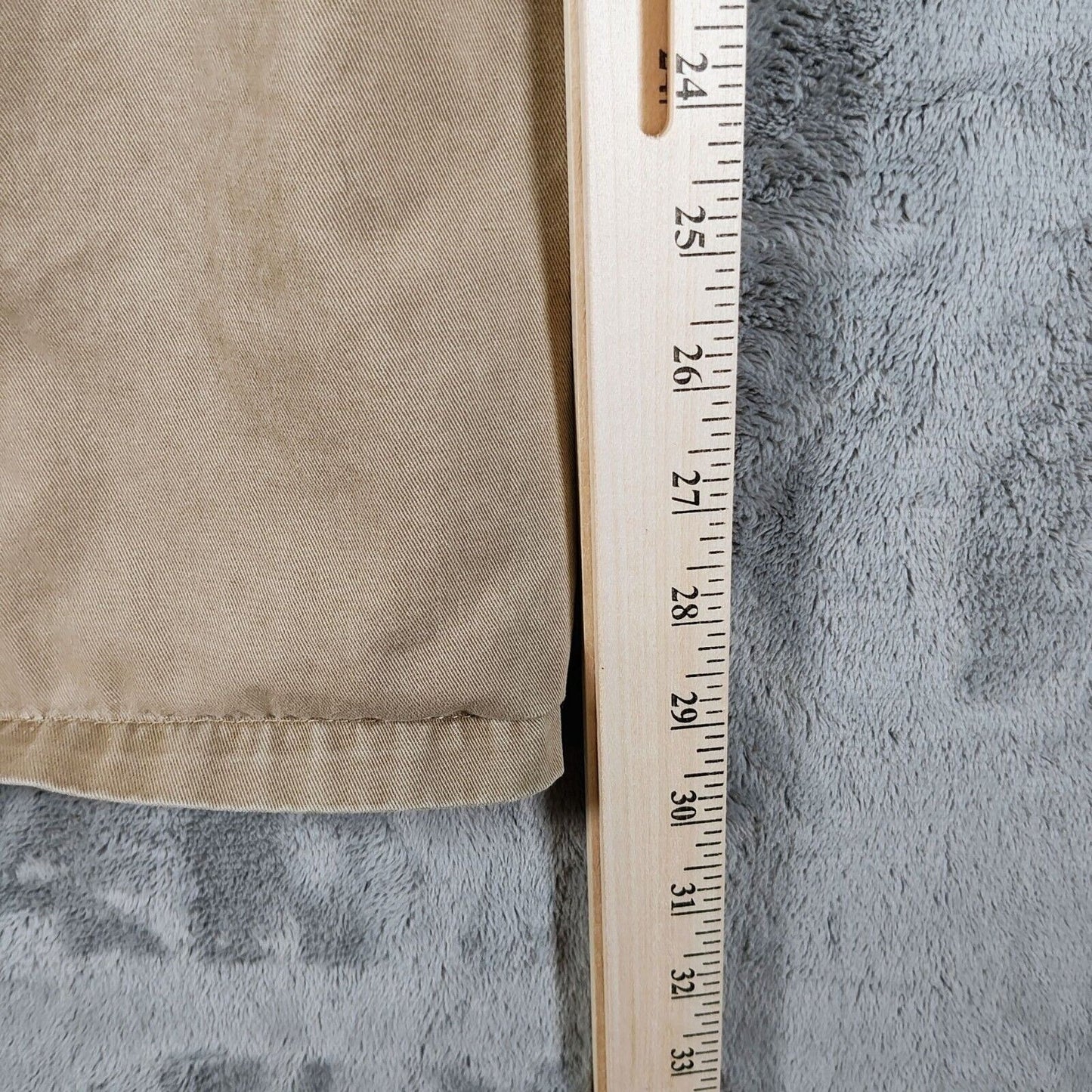 Vintage 1990s Eddie Bauer Womens Beige 29.5" Long 100% Cotton Skirt (Petite 4)