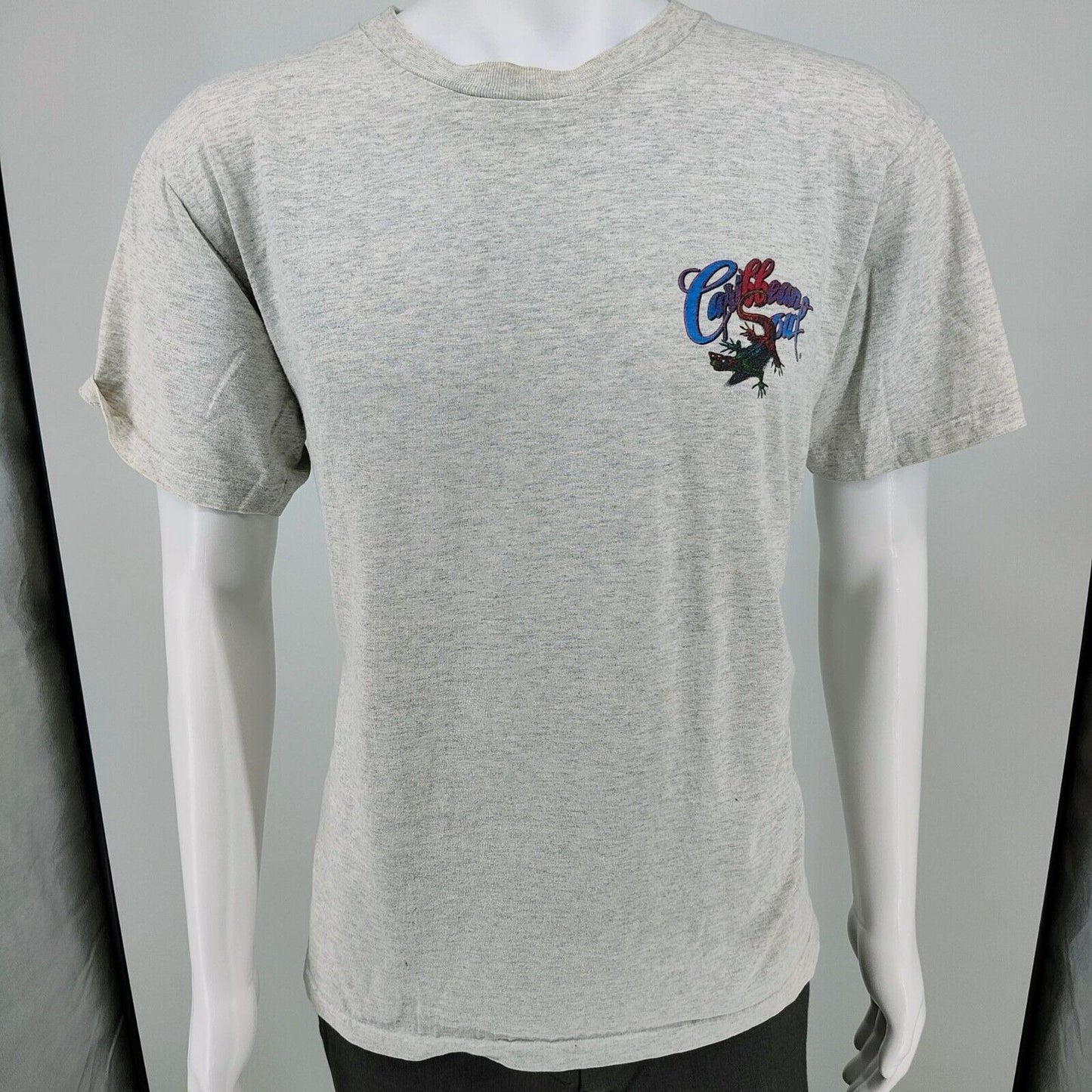 Vintage 1990s Single Stitch Caribbean Soul "I Need Time For To Play!" T-Shirt (L)