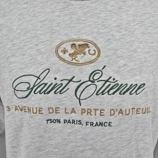 2024 Cotton On Embroidered Saint Étienne Paris France Box Fit T-Shirt (L)