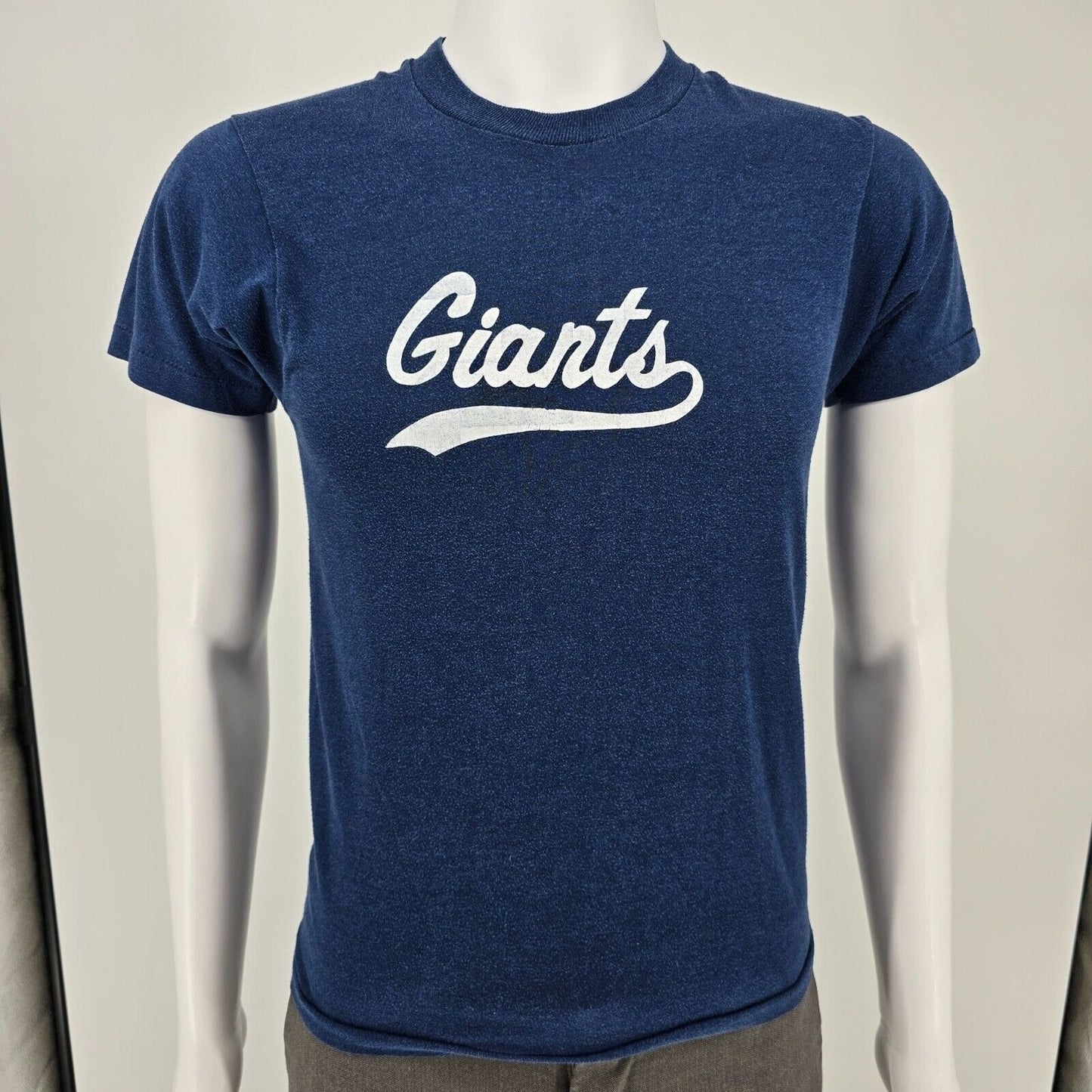 Vintage 1980s Screen Stars Made in Canada Giants 15 Single Stitch T-Shirt (XS)