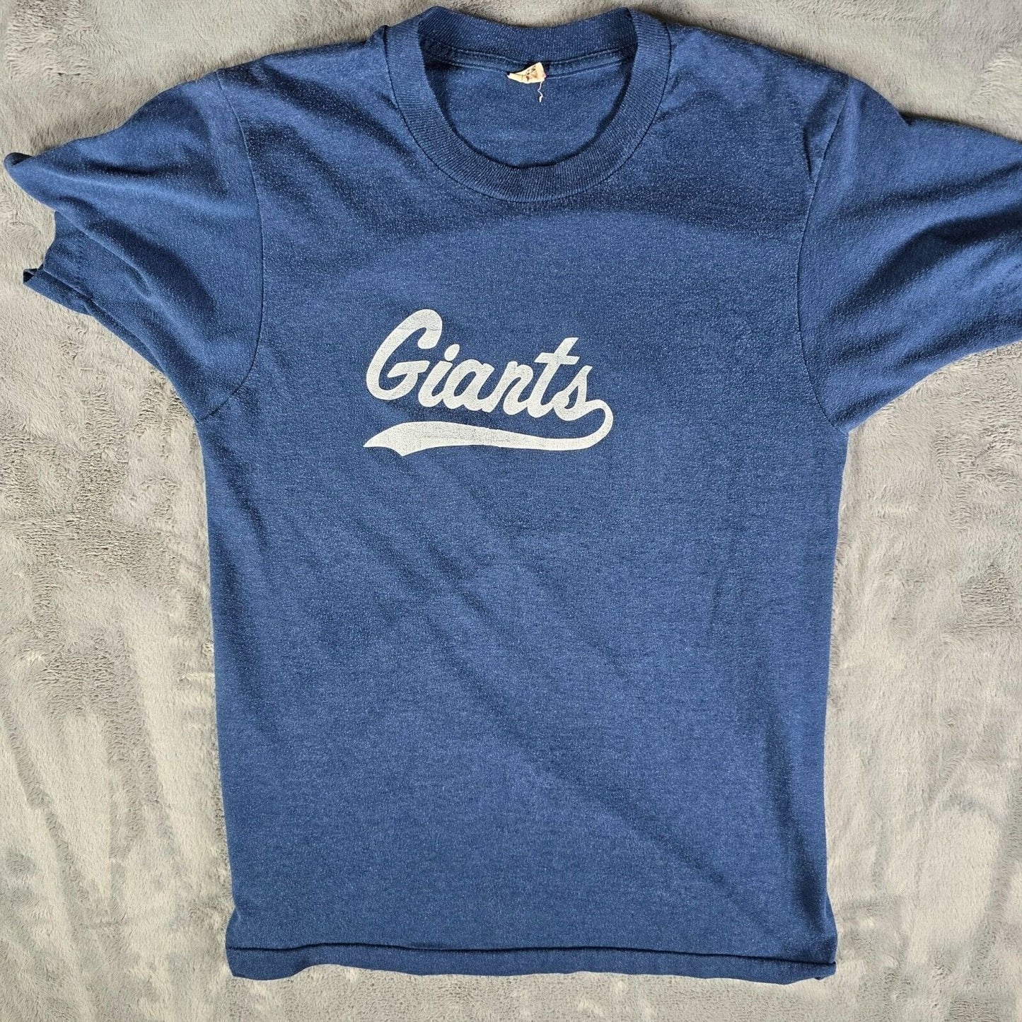 Vintage 1980s Screen Stars Made in Canada Giants 15 Single Stitch T-Shirt (XS)