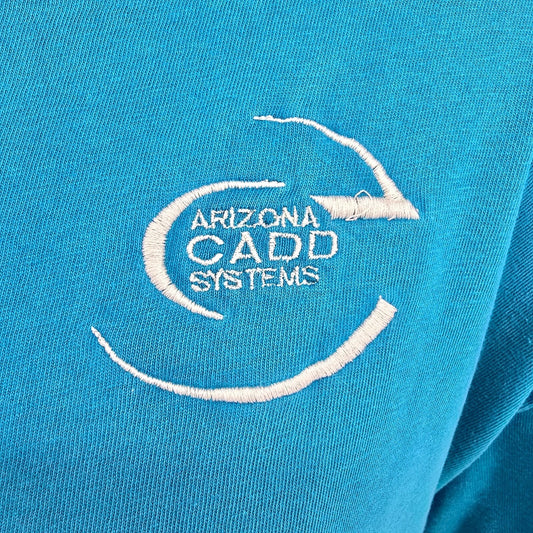 Vintage 1990s Arizona Cadd Systems Autodesk Authorized Dealer T-Shirt (XL) *Fair