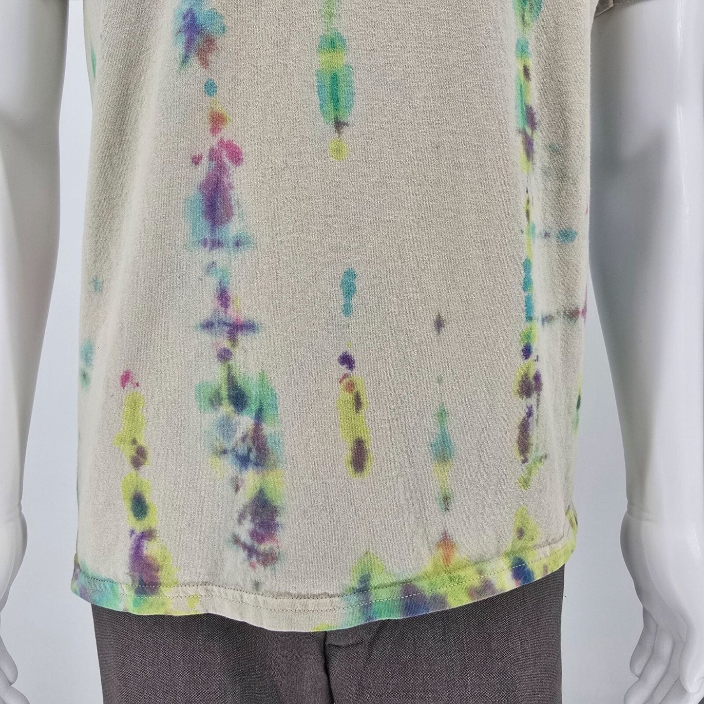 Vintage Y2K/2000s Walt Disney World Beige All Over Tie-Dye Pattern T-Shirt (M)