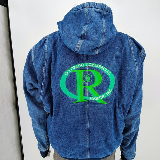 Berne Workwear "Colorado Commercial Roofing" Insulated Denim Jacket (Large)
