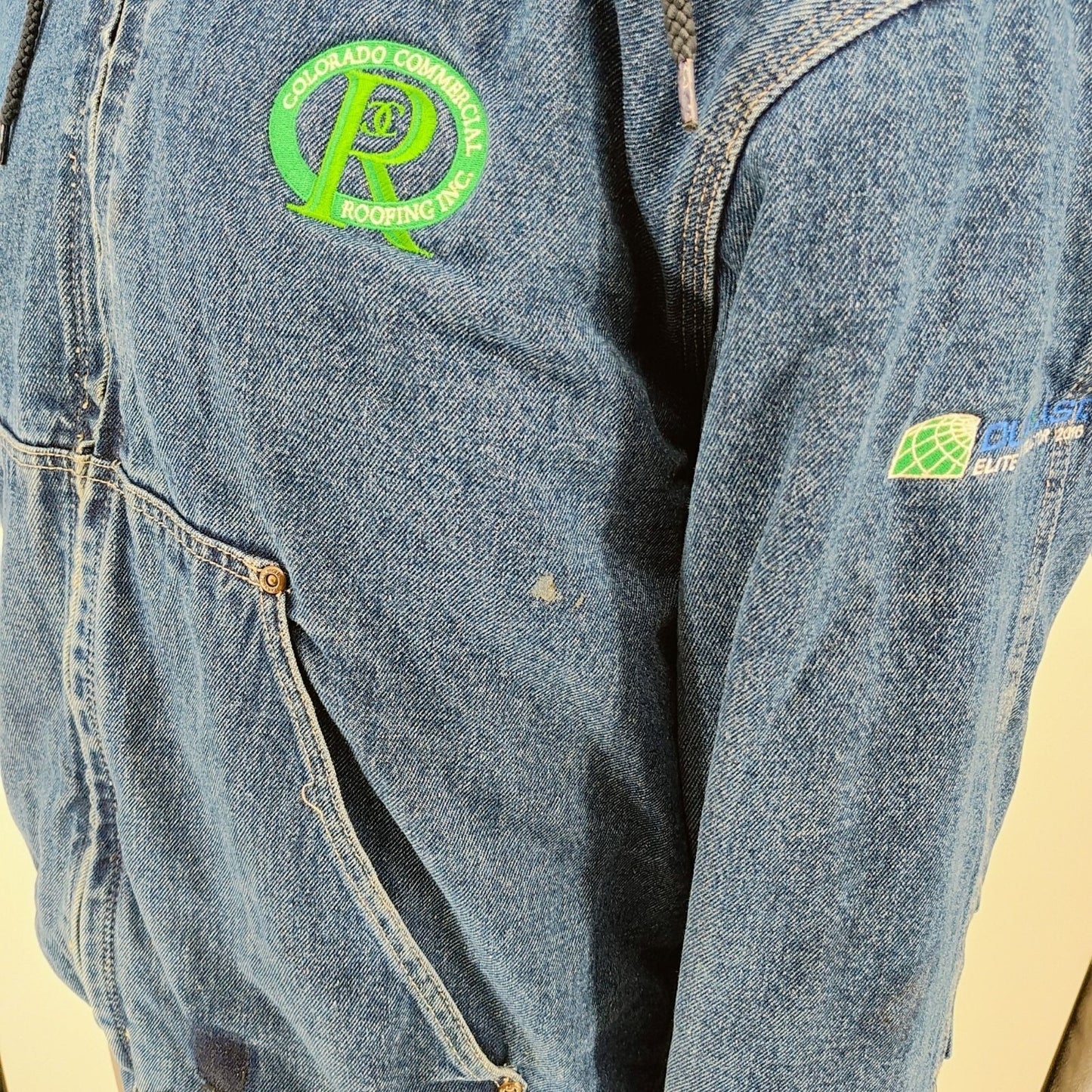 Berne Workwear "Colorado Commercial Roofing" Insulated Denim Jacket (Large)