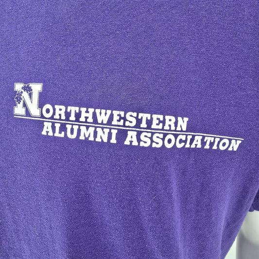 Vintage 1990s Jerzees Northwestern University Alumni Association T-Shirt (XL)
