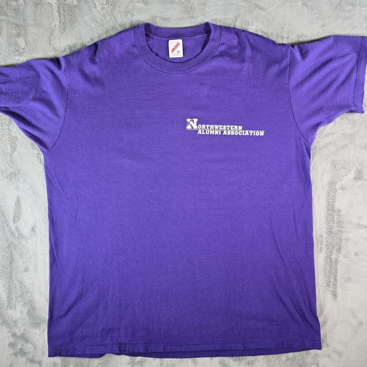Vintage 1990s Jerzees Northwestern University Alumni Association T-Shirt (XL)