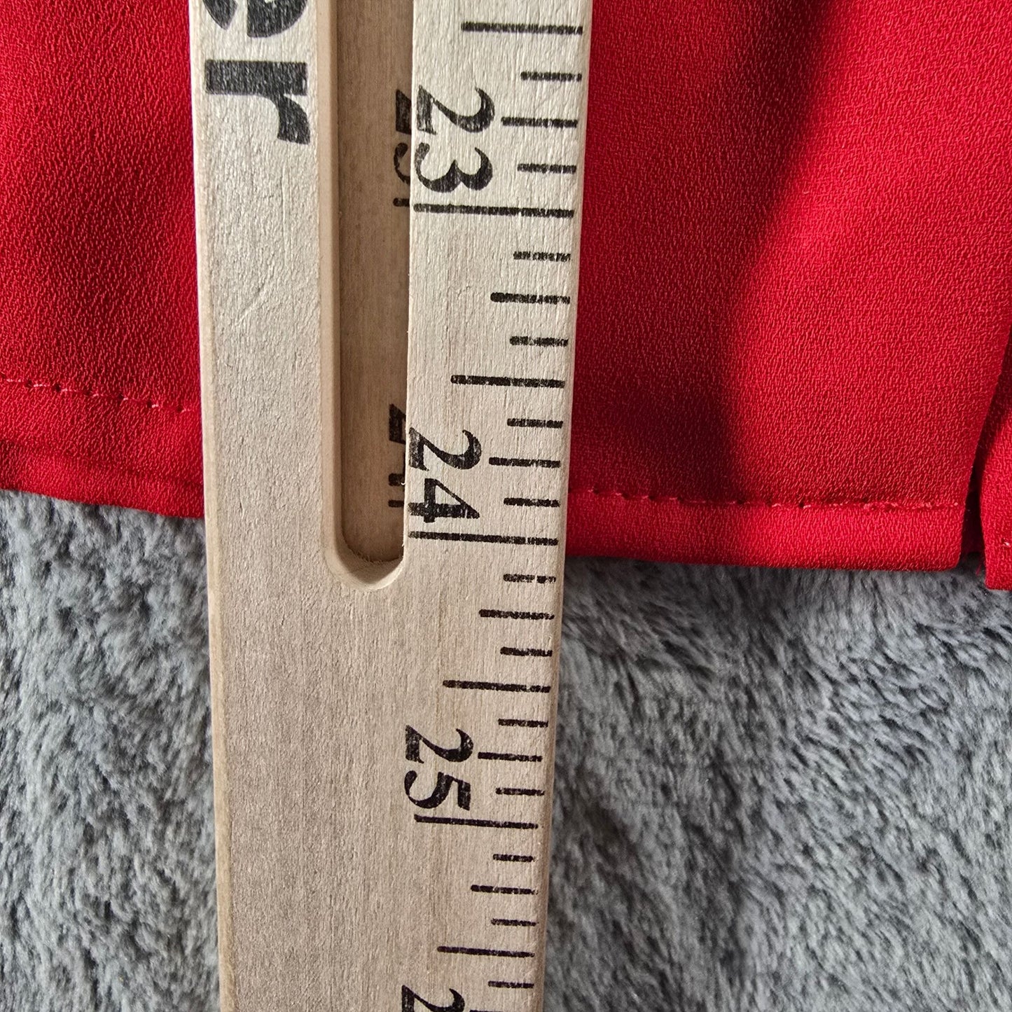 Vintage 1980s Chain Gang California Red Semi-Sheer Button-Front Blouse (M)