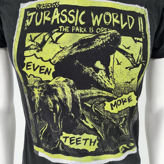 Jurassic World: Fallen Kingdom Even More Teeth Black Graphic T-Shirt (S)