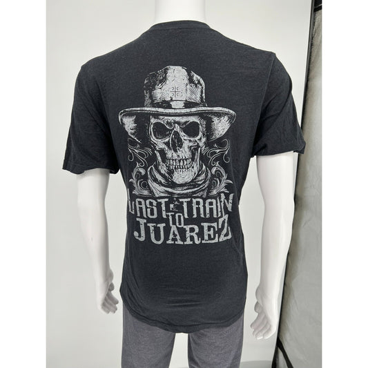Black "Last Train to Juarez" Red Dirt/Outlaw Country Band T-Shirt XL *FLAWS*