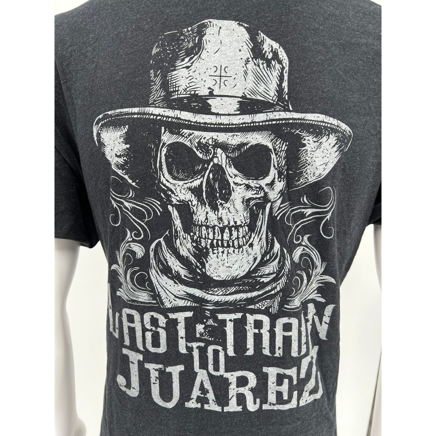 Black "Last Train to Juarez" Red Dirt/Outlaw Country Band T-Shirt XL *FLAWS*