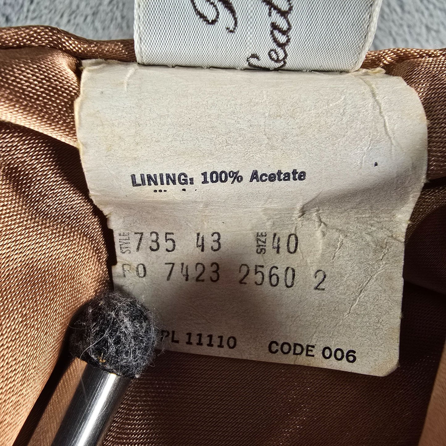 Vintage 1970s Ralph Edwards Ideal Zipper Full-Zip Brown Leather Jacket (Medium)