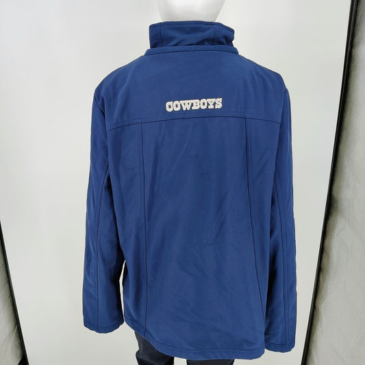 G-III NFL Team Apparel Blue Dallas Cowboys Star Logo Womens Jacket (XL)