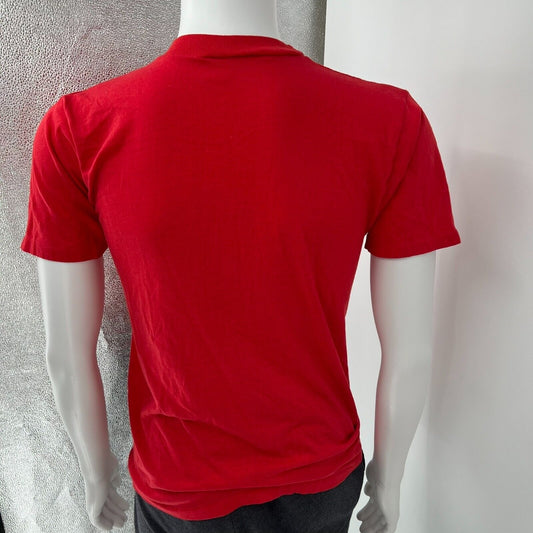 Vintage Single-Stitch Red Snoopy "Bicycle Lake Yacht Club" Shirt (Small)