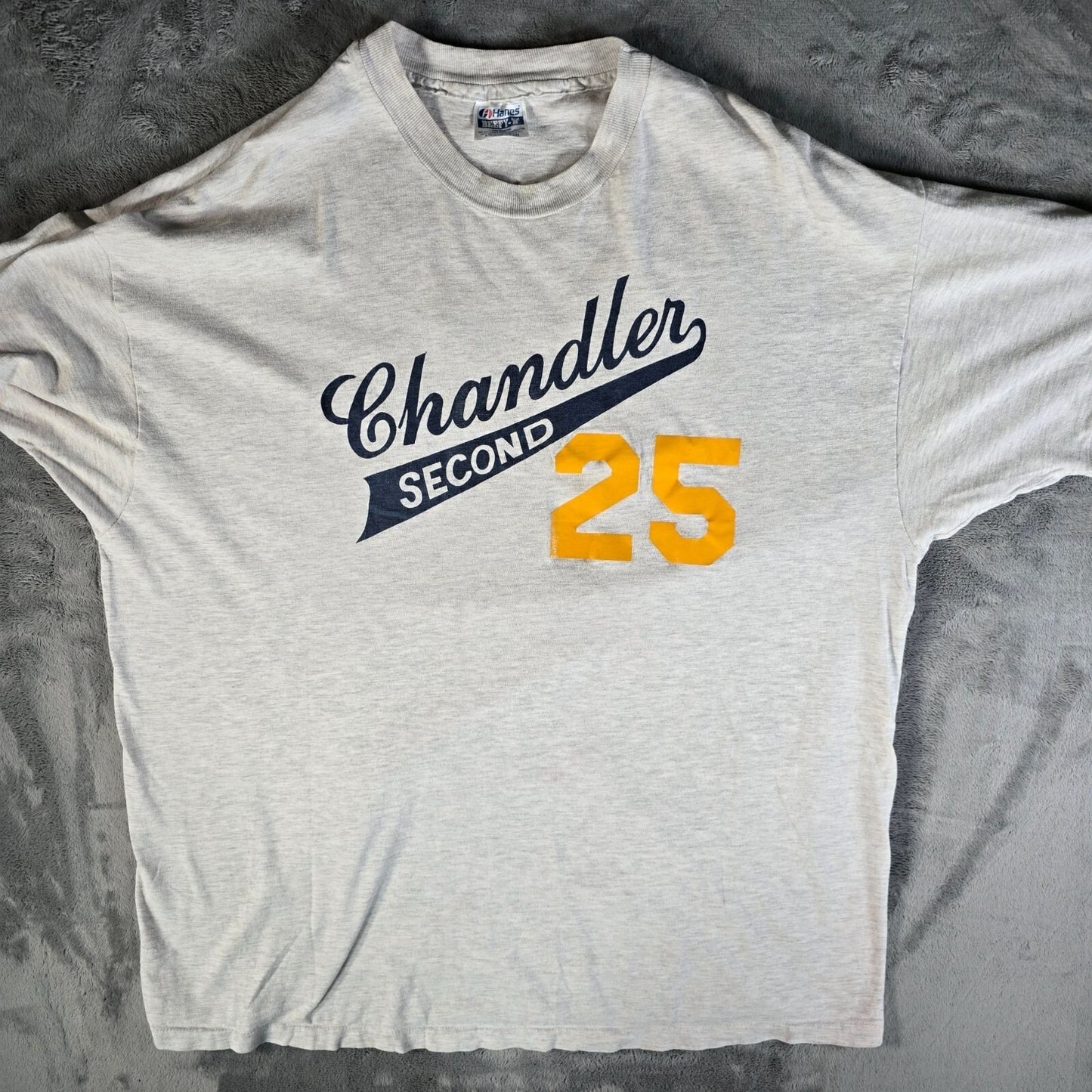 Vintage 1990s Hanes Beefy-T Chandler Second 25 Single Stitch Team T-Shirt (XXL)