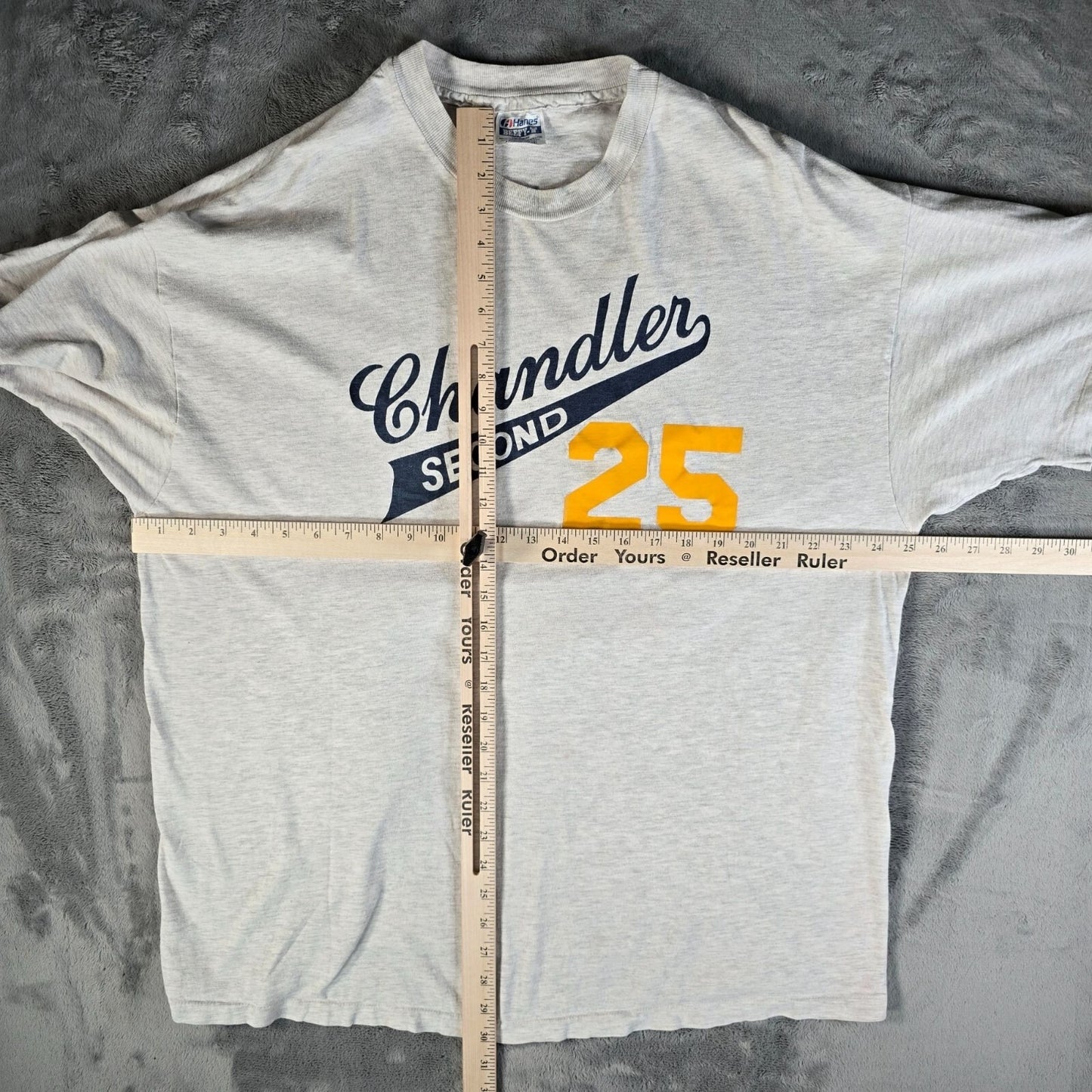 Vintage 1990s Hanes Beefy-T Chandler Second 25 Single Stitch Team T-Shirt (XXL)