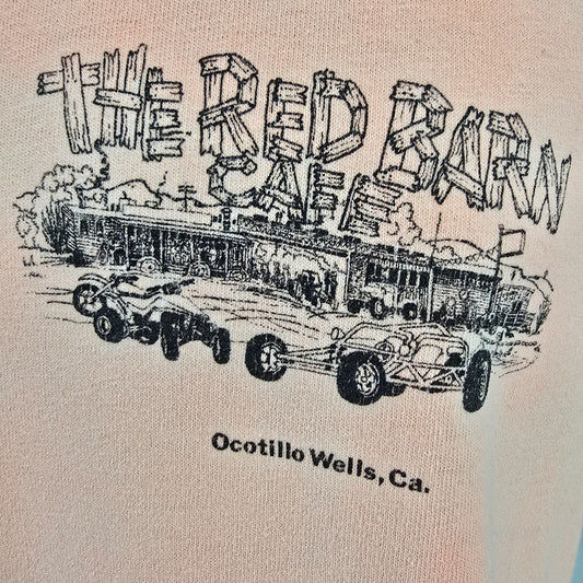 Vintage 1990s "The Red Barn Cafe" Ocotillo Wells, California Tank Top (XL)