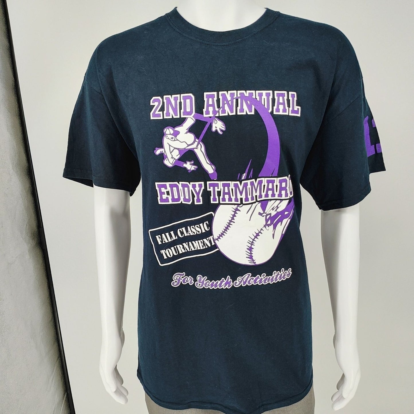 2nd Annual Eddy Tammaro Fall Classic Tournament Black Graphic T-Shirt (XL)