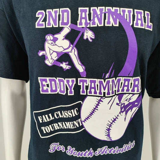 2nd Annual Eddy Tammaro Fall Classic Tournament Black Graphic T-Shirt (XL)