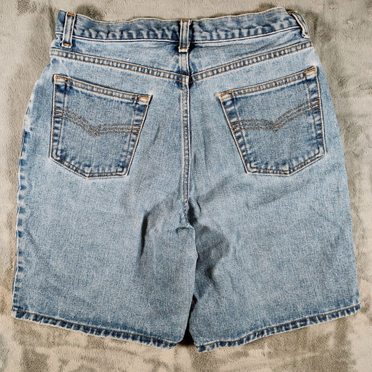Arizona Jean Co. Y2K Juniors Size 11 Light Blue Denim Jean Shorts -8 inch inseam