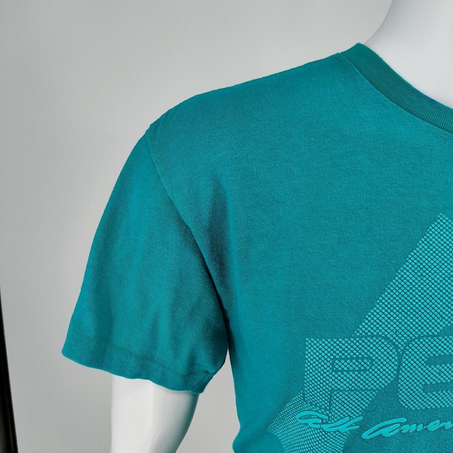Vintage 1980s Pepsi Apparel America "All American Made" Raised Print T-Shirt (L)